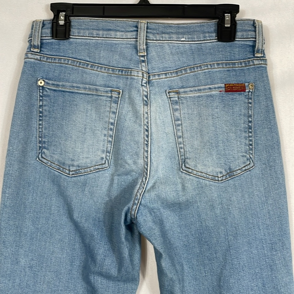 7 For All Mankind Jeans Size 29 Straight Leg Light Wash EUC - Picture 4 of 10